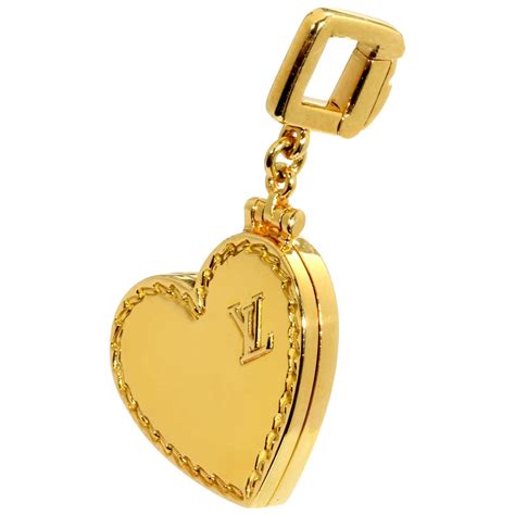 louis vuitton gold heart necklace|louis vuitton monogram locket necklace.